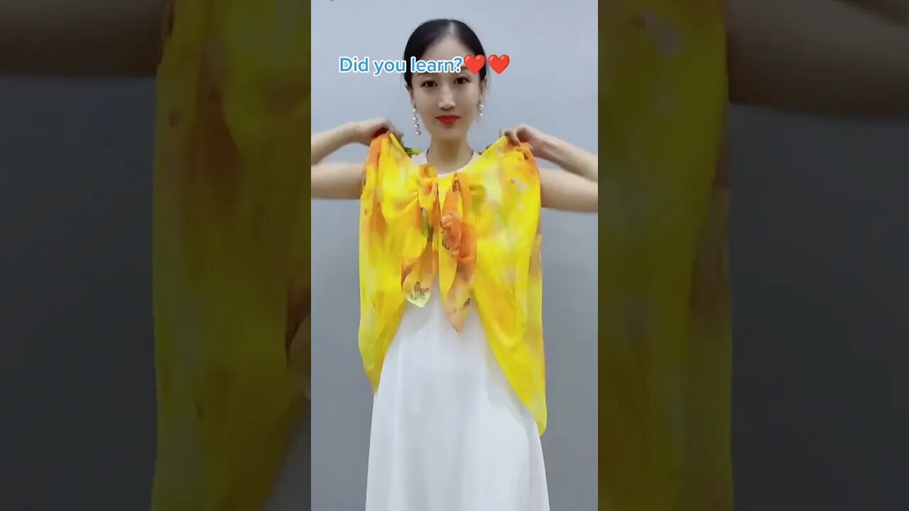 ๐Beautiful Sakura Scarf Style!! #ํจ์
ํ #Shorts #tips #korean #์๋
๋ค #ํ