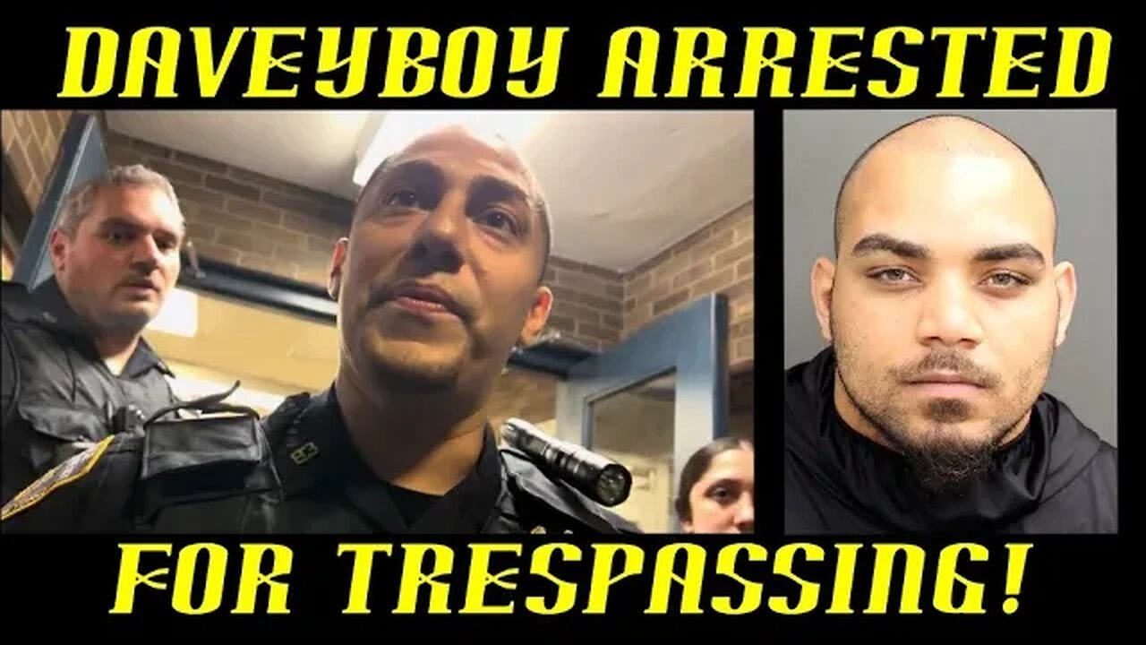 Frauditor Little DaveyBoy Arrested for Trespassing!