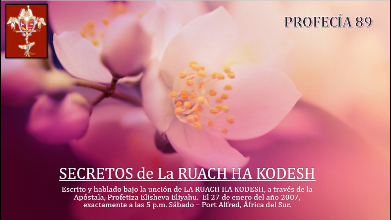 PROFECÍA 89 - SECRETOS de La RUACH HA KODESH