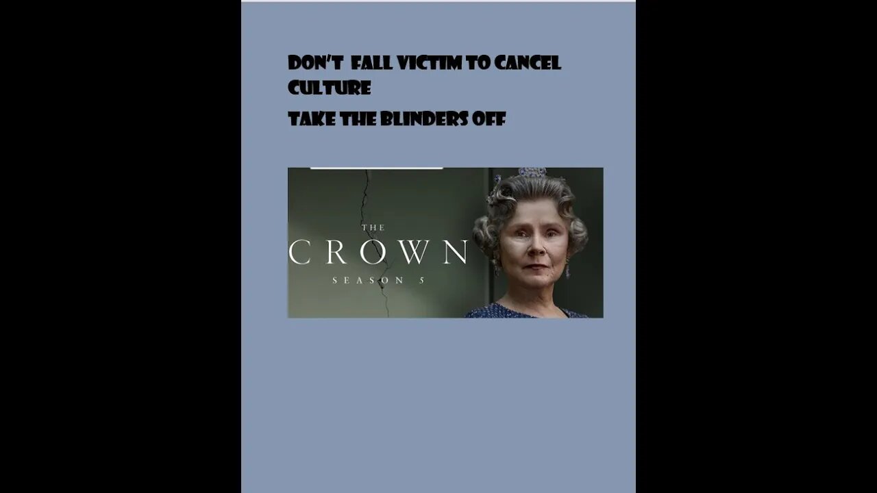 DON'T FALL VICTIM TO CANCEL CULTURE-TAKE THE BLINDERS OFF