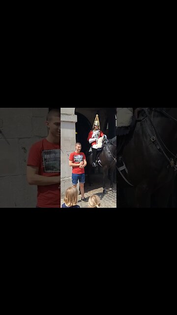 arnie thetouristhater don't get close #horseguardsparade