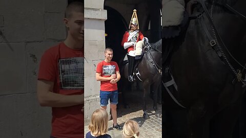 arnie thetouristhater don't get close #horseguardsparade