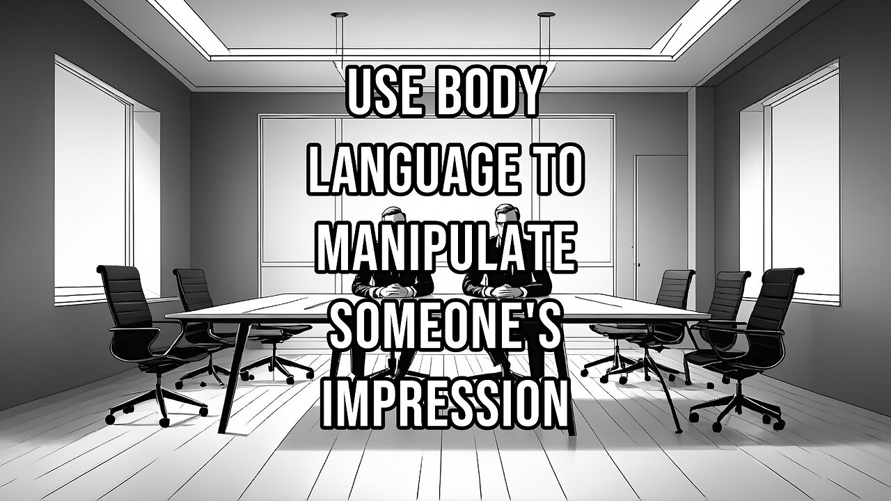 Use body language to manipulate someone's impression