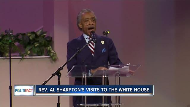 PolitiFact Wisconsin" Rev. Al Sharpton's visits to the White House