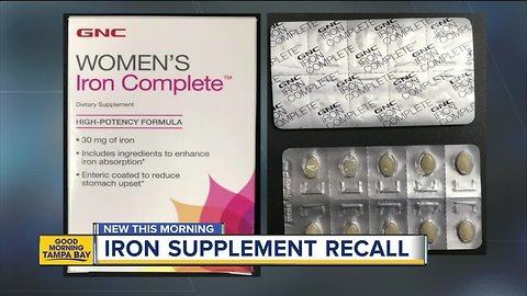 GNC recalls Women's Iron Complete Dietary Supplements due to risk of child poisoning