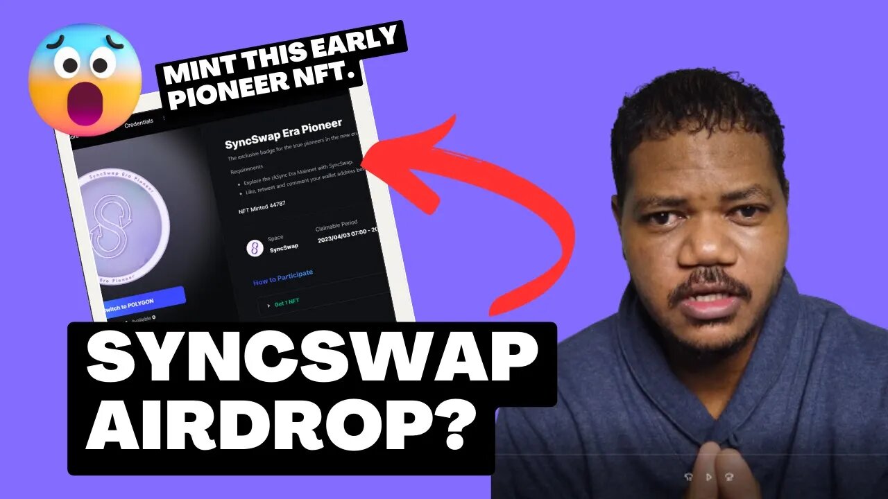 Syncswap Airdrop Confirmed On Zksync Era. Claim This Early Pioneers NFT Asap!