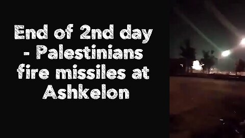 Palestinians fire missiles at Ashkelon