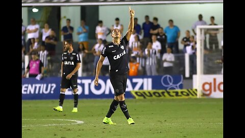 Gol de Ricardo Oliveira - Santos 3 x 2 Atlético-MG - Narração de José Manoel de Barros