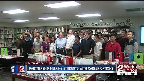 Partnership helping students with career options