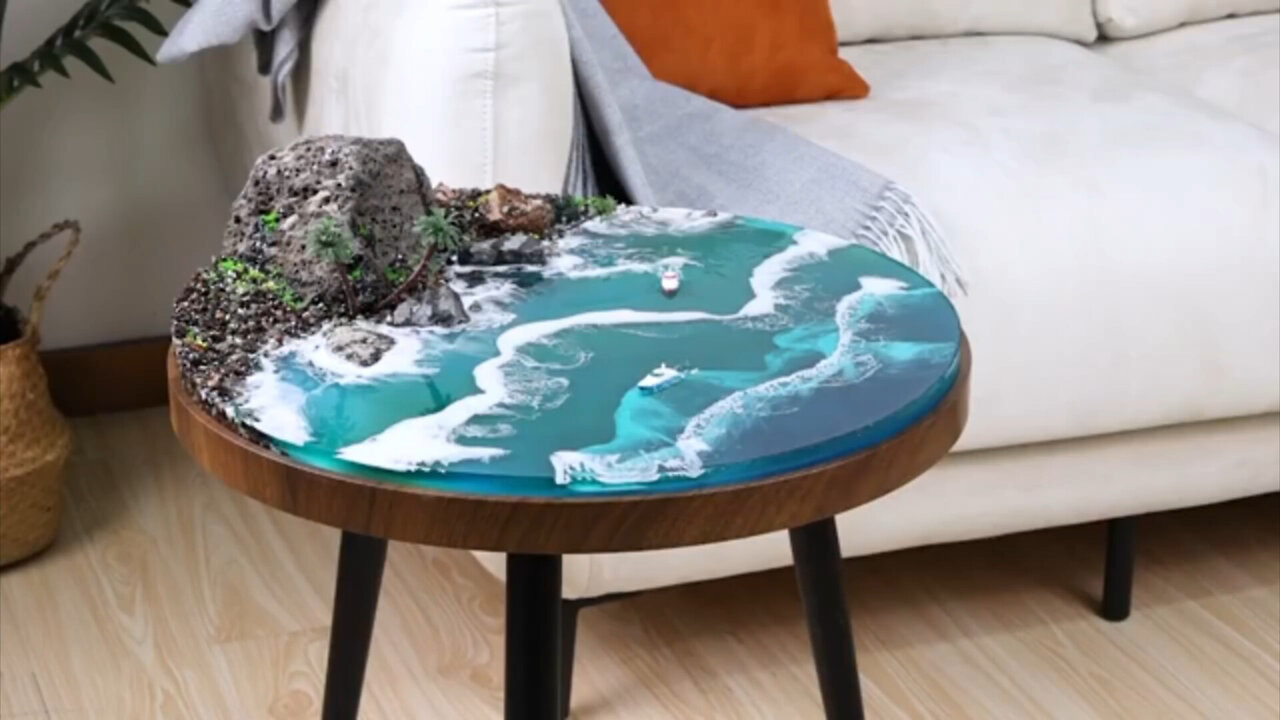 Beautiful Resin Ocean Table (Beautiful Resin Art)