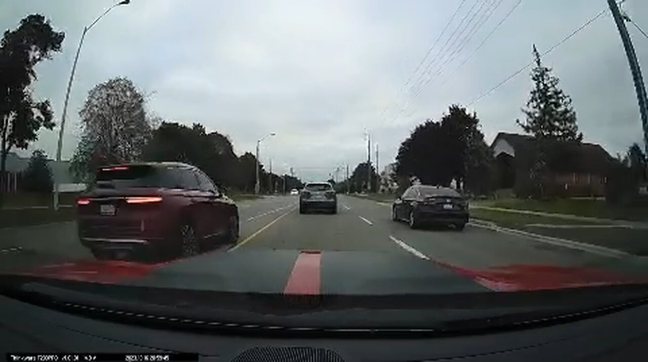 Illegal Lane Change In Brampton