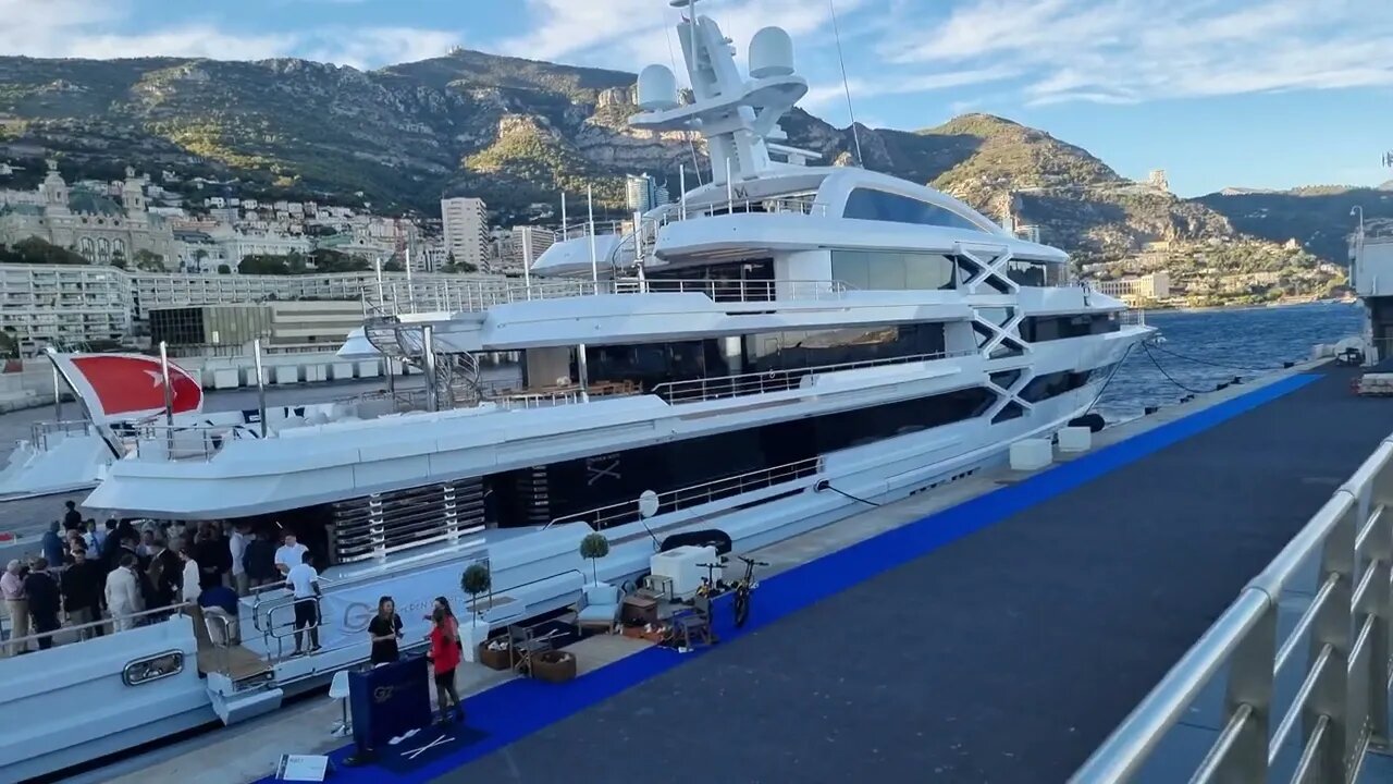 Ahpo by Lurssen and Projecr X nice superyachts in Monaco [4k 60p]