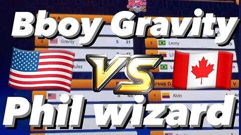 Bboy Gravity (Team USA) vs Phil Wizard (Canada) WDSF PAN AM CHAMPIONSHIP // Round robin chile 2023