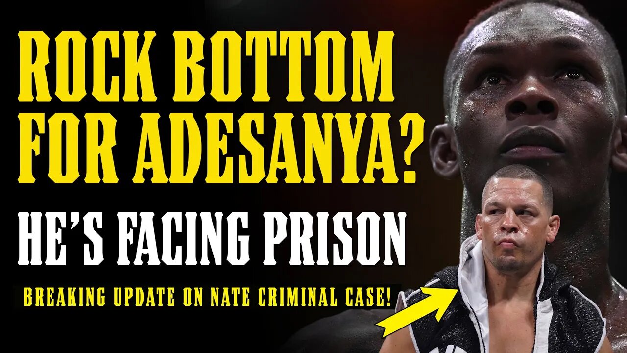 Israel Adesanya FACING PRISON After DUI ARREST & MAJOR Nate Diaz Criminal Case UPDATE!!