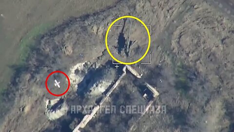 Destruction of yet another American 155-mm howitzer M777 with the help of the Lancet