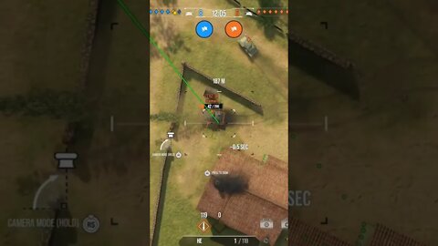 World of Tanks: got a good shot for the kill