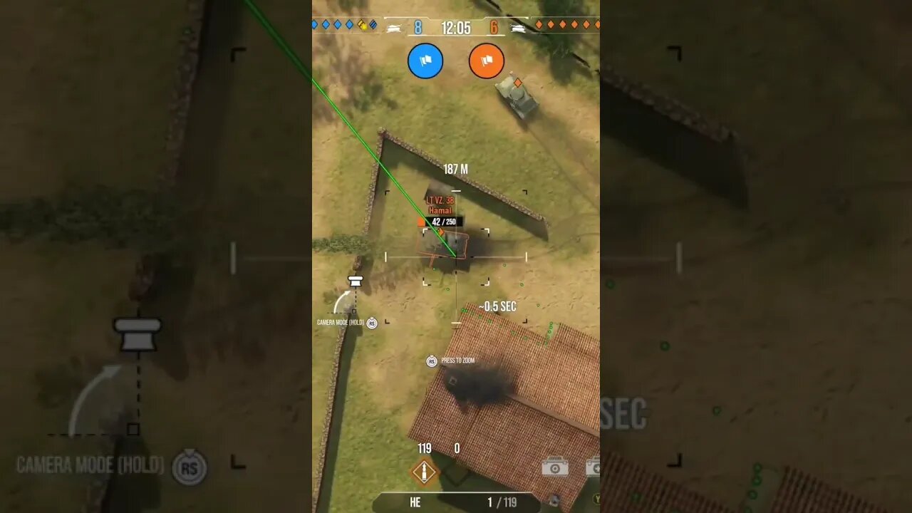 World of Tanks: got a good shot for the kill