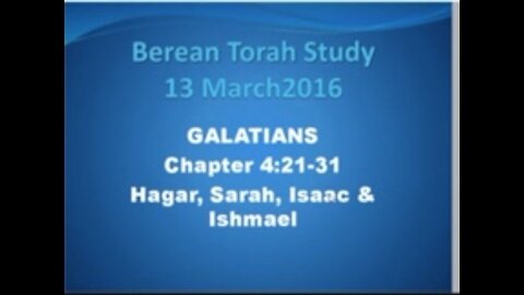 Galatians 4 21-31 Hagar and Sarah