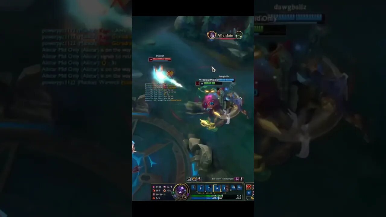 Alistar Full Ap - League of Legends #shorts