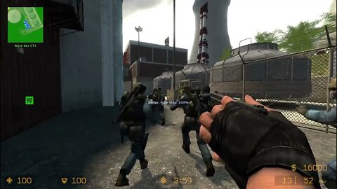 Counter Strike Source Nuke Bots #2 Just Only Sniper Rifles