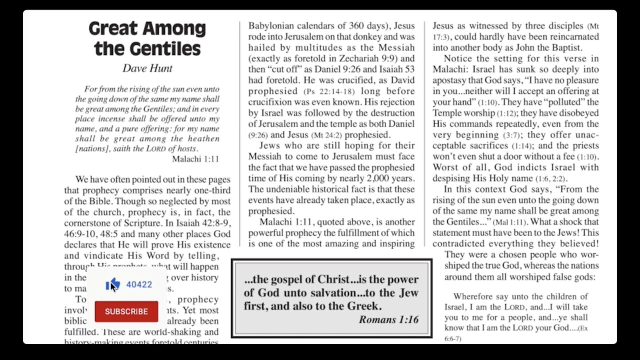 Great Among the Gentiles - December 1998 Newsletter