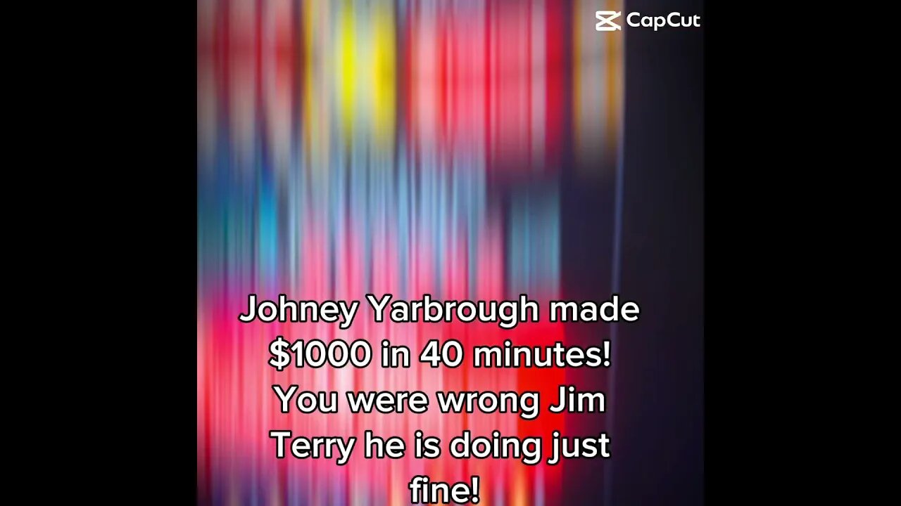 Jim Terry you were wrong about @johneyyarborough