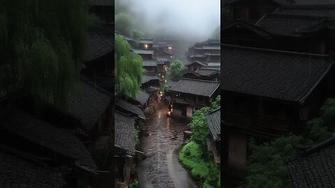 Deep Sleep: Ancient City Rain Sounds and Meditative Practice for Healing Insomnia Experience（ASMR）