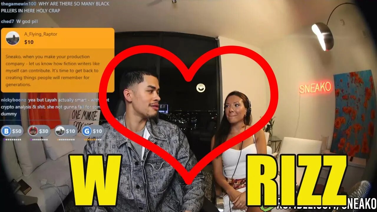 Sneako RIZZES UP Layah Heilpern Live on Rumble