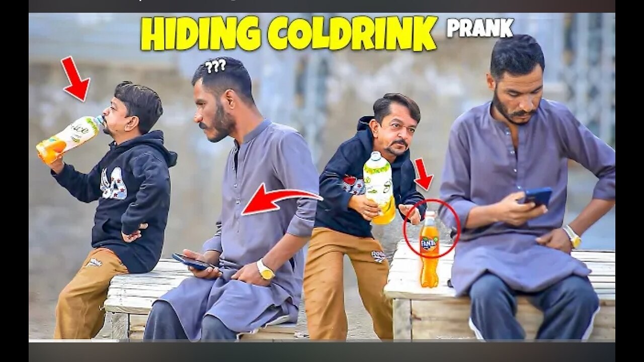 Hinding coldrink prank
