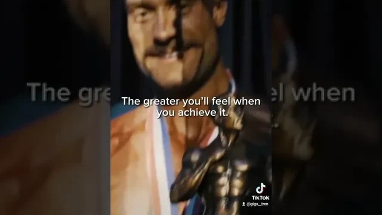 the greater you will feel.