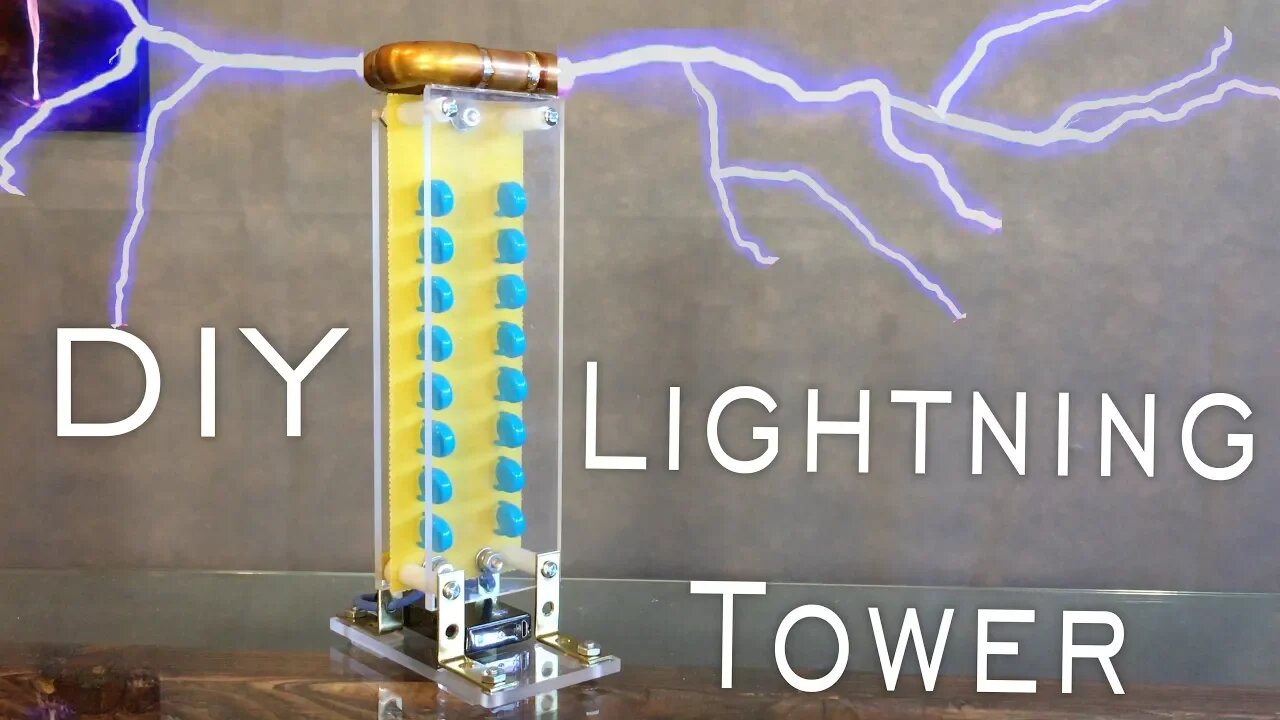 DIY Desktop Lightning Tower (USB rechargeable!)