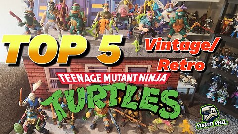 TOP 5 TMNT Vintage figures!