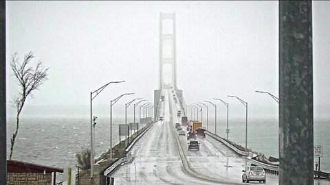 Mackinac Bridge partially closed due to high winds