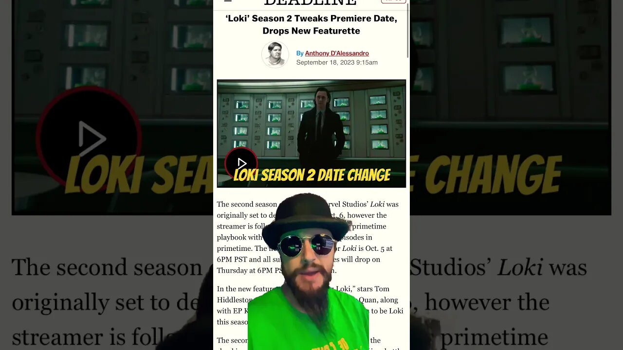Marvel Changes Release Date For Loki Season 2! #marvel #disney #disneyplus #shorts