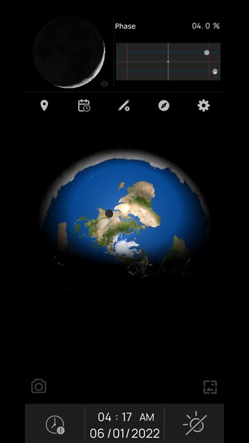 How the sun and moon move on a flat earth model (no sound)