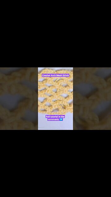 How to Crochet the Arch Mesh Stitch #infiniticraftingco #crochet #shorts