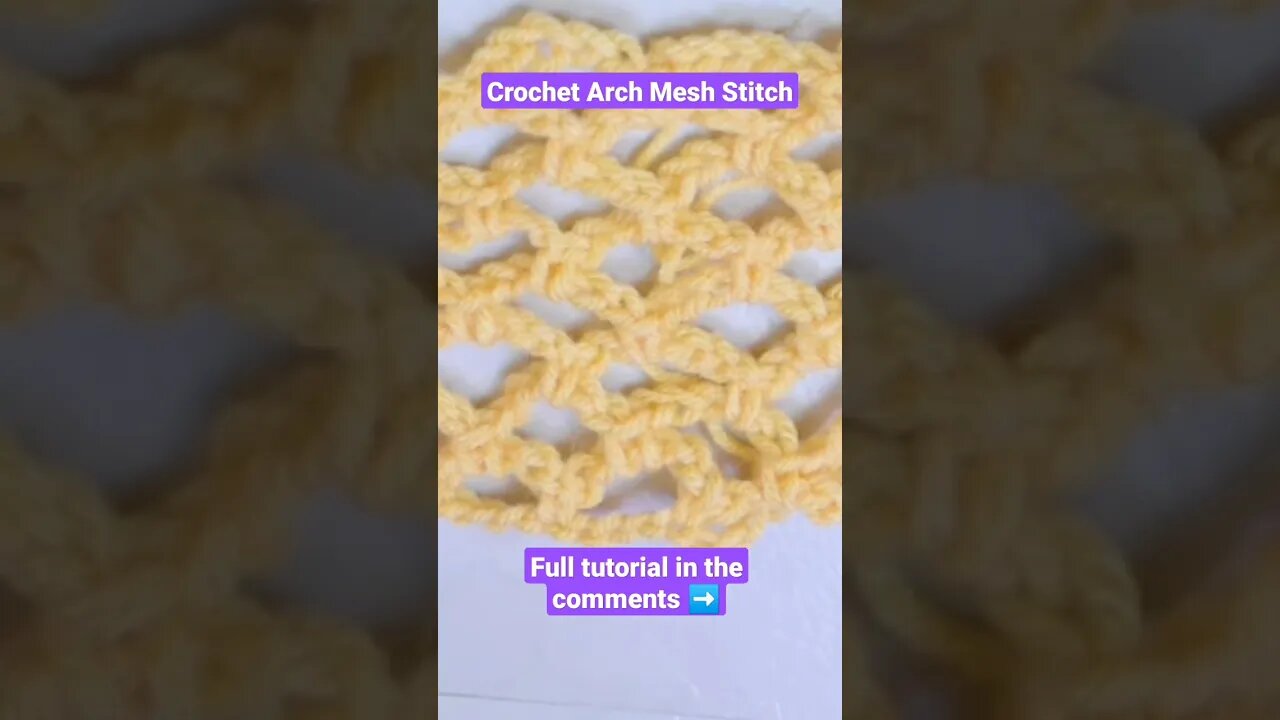 How to Crochet the Arch Mesh Stitch #infiniticraftingco #crochet #shorts