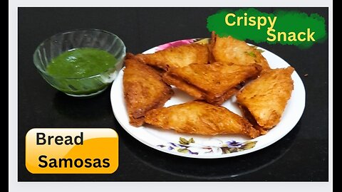 Instant bread samosas | Aloo bread samosas | Easy bread samosas recipe