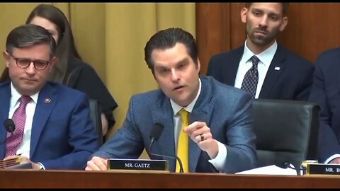 EPIC!!! Matt Gaetz Openly Accuses Durham Of Not Investigating Crimes & Covering Up Criminals