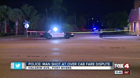 Man shot over cab fare dispute