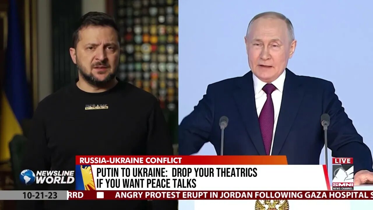 Putin to Ukraine: Drop your theatrics if you want peace talks