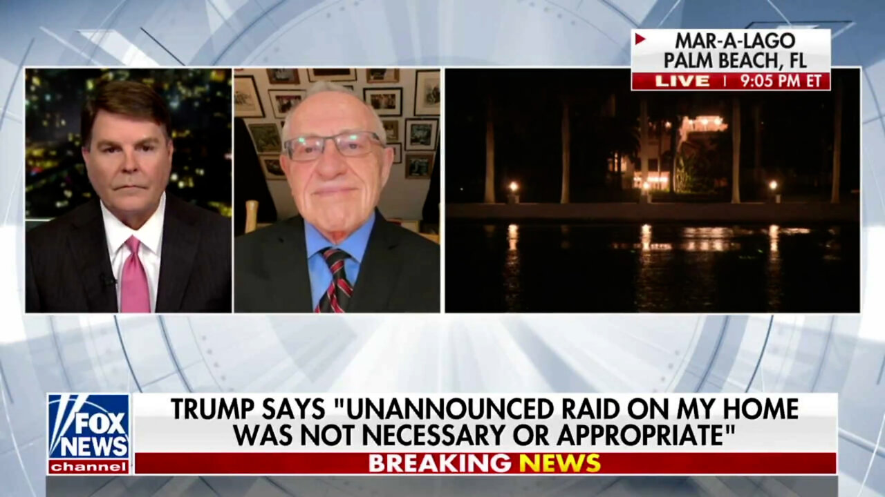 Alan Dershowitz: Trump Raid Completely Violates DOJ's Own Rules (8.8.22)