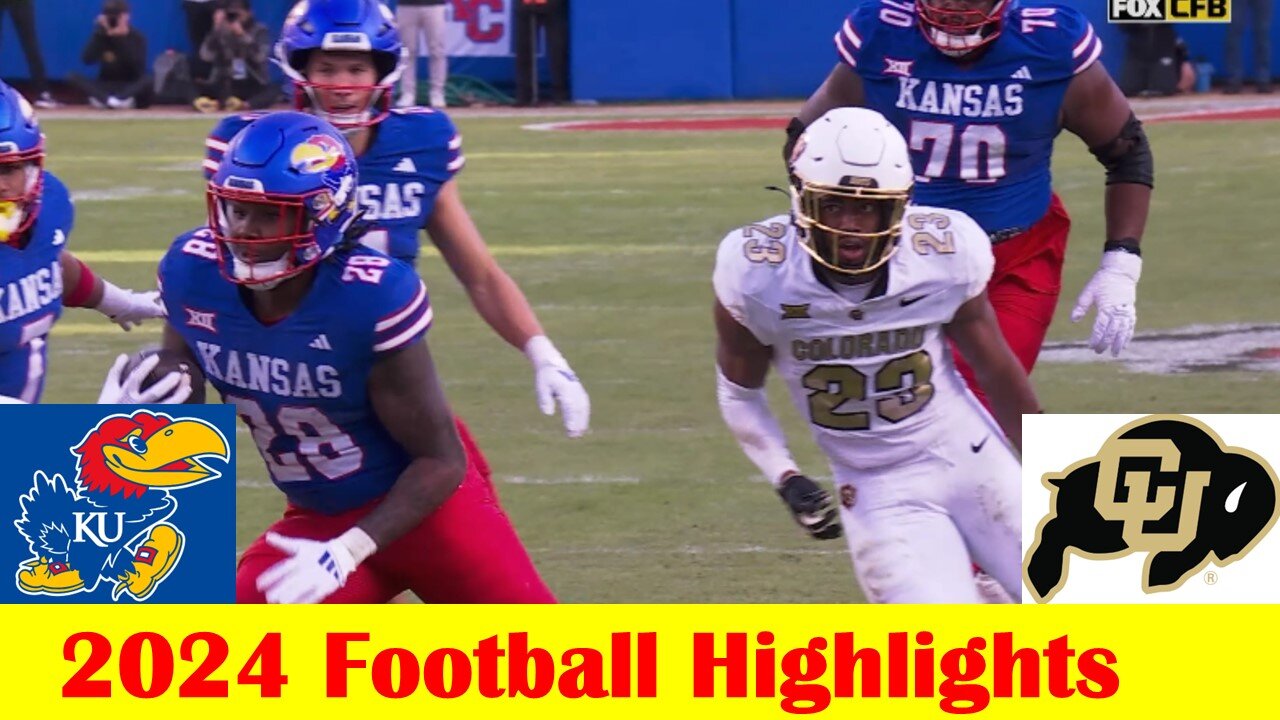 #16 Colorado vs Kansas Football Game Highlights 11 23 2024