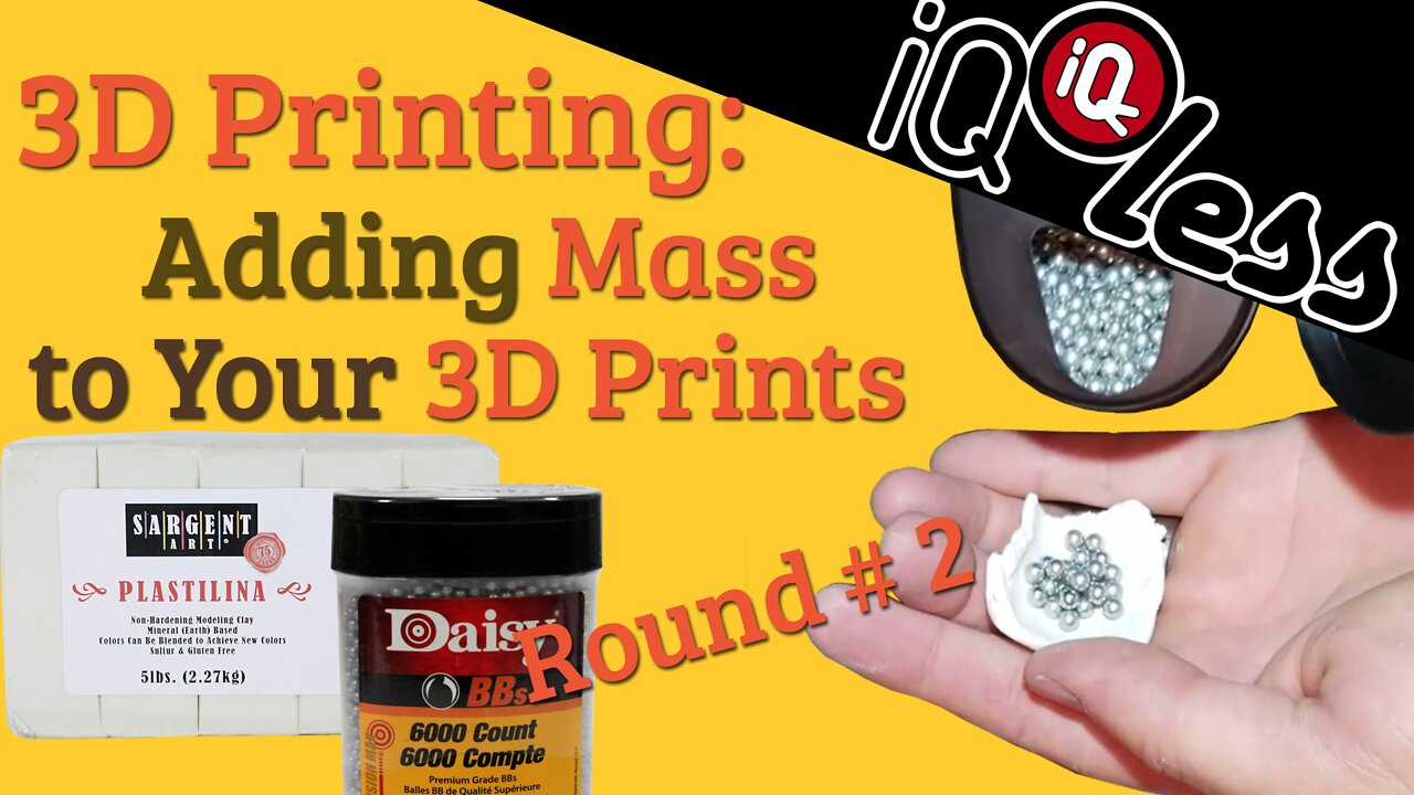 3D Printing: Adding mass to 3D Prints round 2