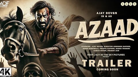 Azaad Official Teaser | Ajay D | Abhishek K | Aaman D | Rasha T | Ronnie S | Pragya K | Jan ...