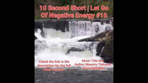 10 Second Short Of Let Go Of Negative Energy | #meditation #shorts #shortsvideo #waterfall #16