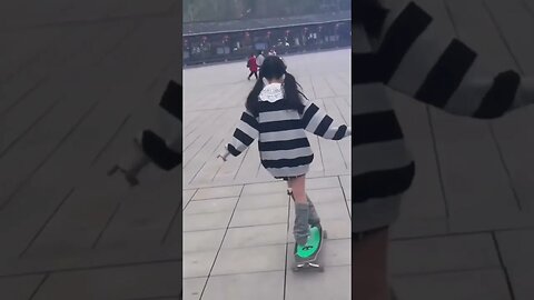 Little Chinese Girl Is Always On Board