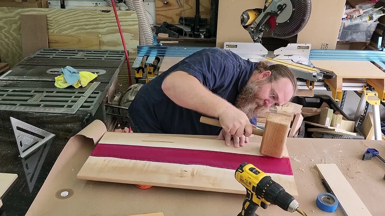 Making a Computer River Table end to end (adjustable table)