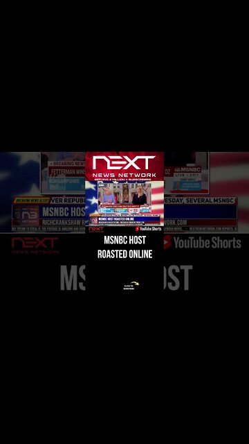 MSNBC Host ROASTED Online #shorts
