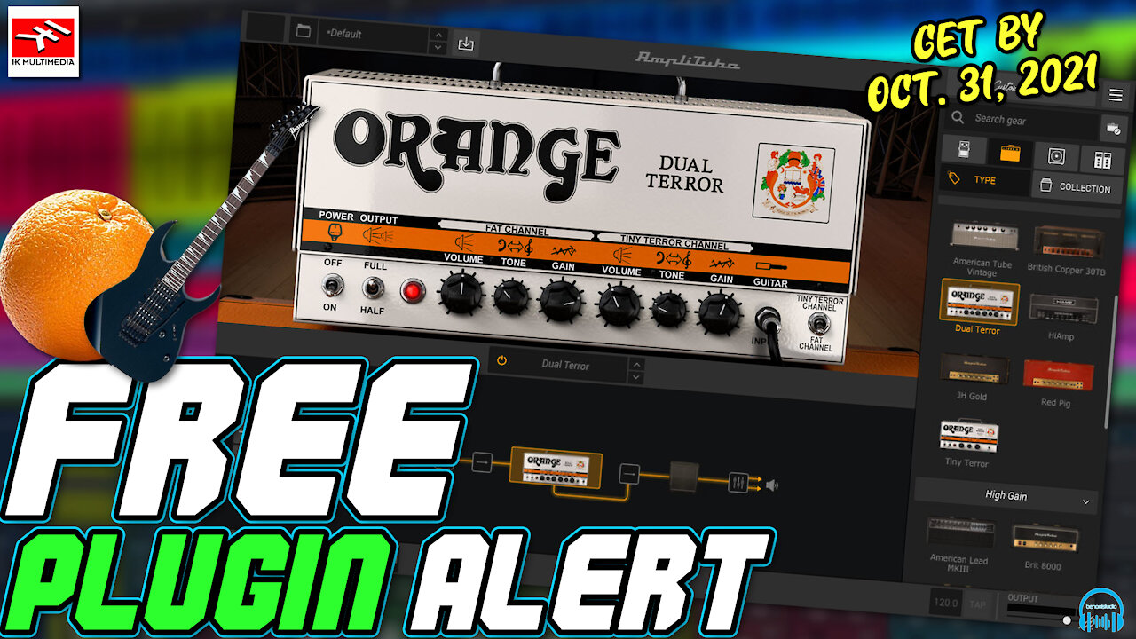 FREE PLUGIN ALERT - IK Multimedia ORANGE DUAL TERROR Guitar Amp (Limited Time) 🍊🎸